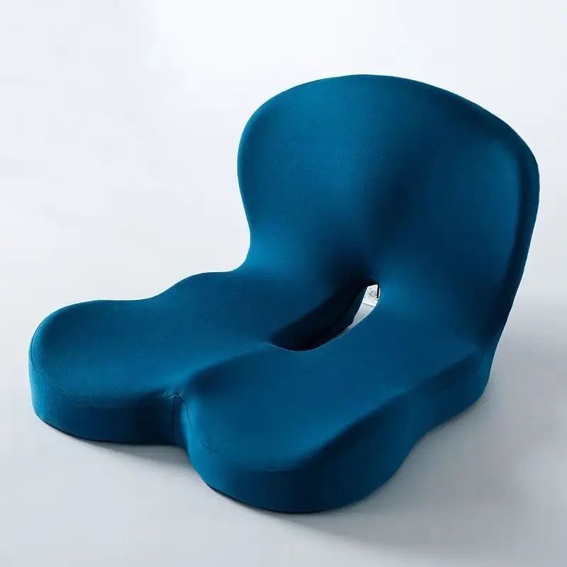 Premium Ergonomic Seat Cushion With Back Support  AllDay Comfort Pad For Office Chairs  Work From H 9