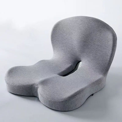 Premium Ergonomic Seat Cushion With Back Support  AllDay Comfort Pad For Office Chairs  Work From H 15