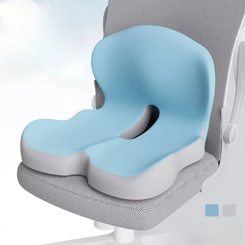 Premium Ergonomic Seat Cushion With Back Support  AllDay Comfort Pad For Office Chairs  Work From H 12