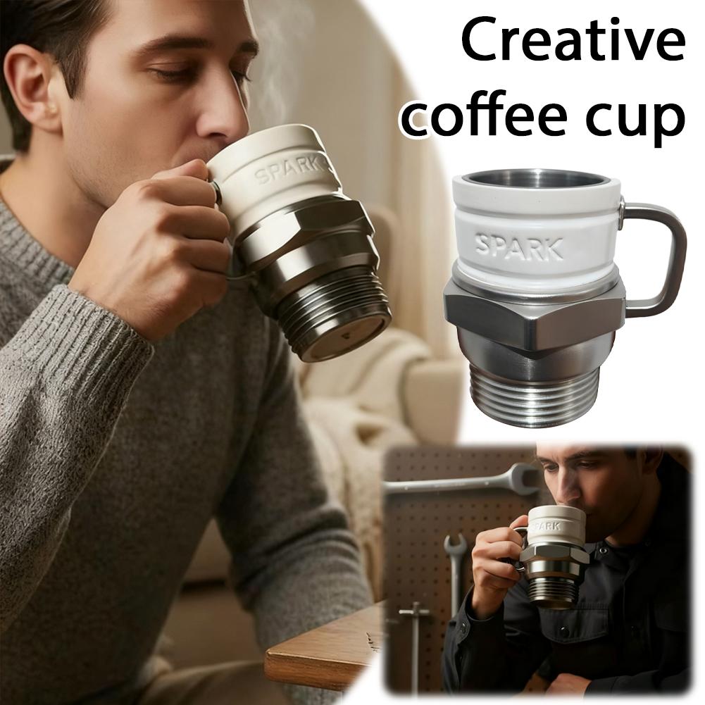 Unique Spark Plug Coffee Mug Resin Car Enthusiast Cup Gift For Mechanics 2