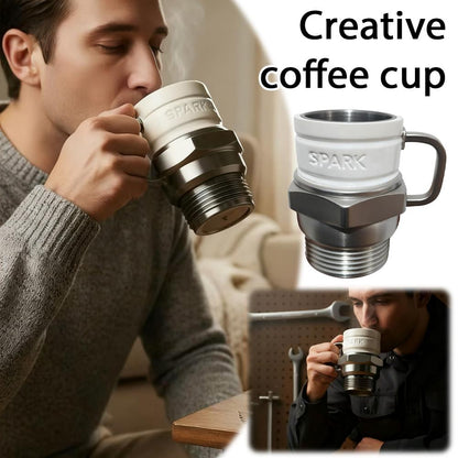 Unique Spark Plug Coffee Mug Resin Car Enthusiast Cup Gift For Mechanics 2