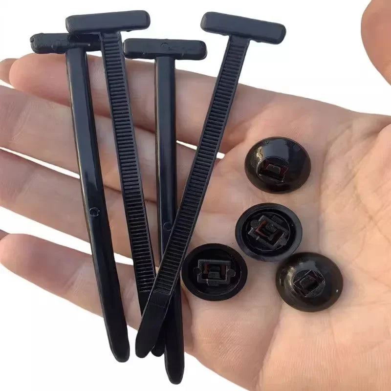 Cable Tie Buckle Fixed Through Core Nail For Mudguard Fender And Trunk Lining 4