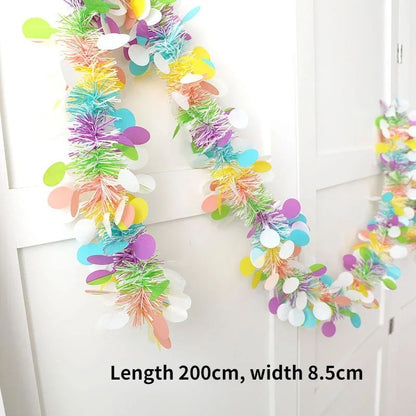 Lush Eucalyptus Garland With White Flowers  708 Artificial Greenery For Home Party  Holiday Decor 7