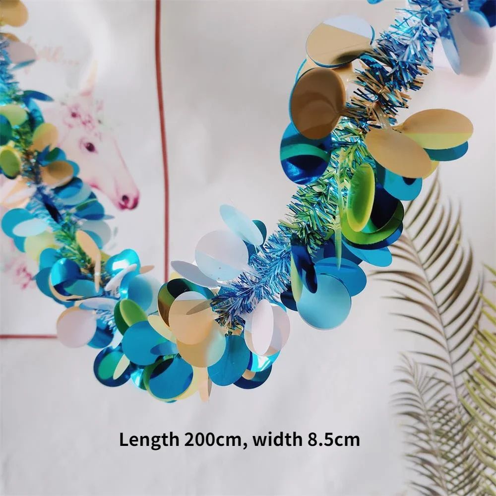 Lush Eucalyptus Garland With White Flowers  708 Artificial Greenery For Home Party  Holiday Decor 11