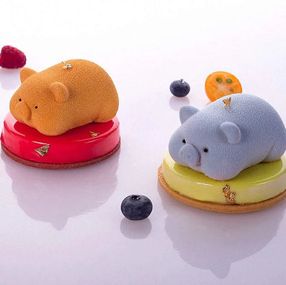 Easter Bunny Piggy Mold Silicone Jelly Mousse Dessert Cake Decor Tool For Baking And Candy Making 2