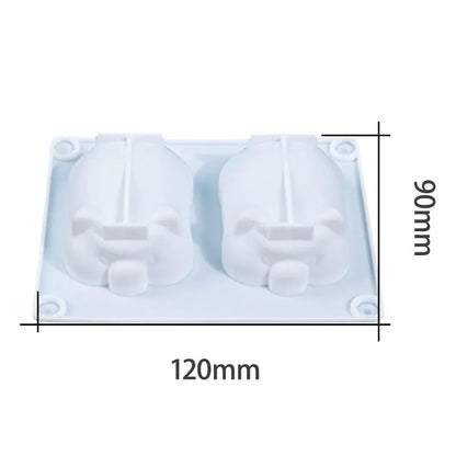 Easter Bunny Piggy Mold Silicone Jelly Mousse Dessert Cake Decor Tool For Baking And Candy Making 5