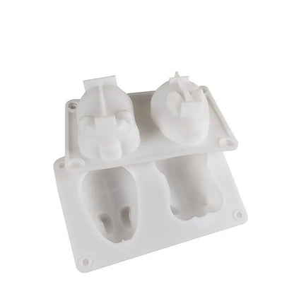 Easter Bunny Piggy Mold Silicone Jelly Mousse Dessert Cake Decor Tool For Baking And Candy Making 6