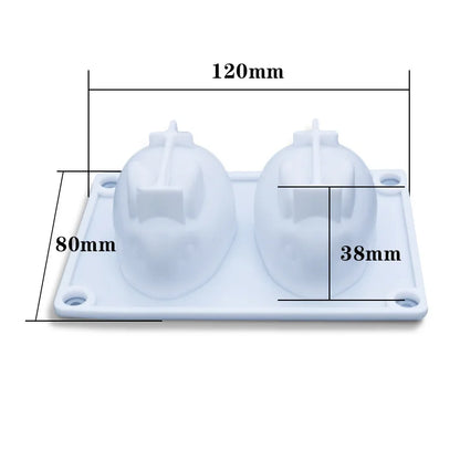 Easter Bunny Piggy Mold Silicone Jelly Mousse Dessert Cake Decor Tool For Baking And Candy Making 7