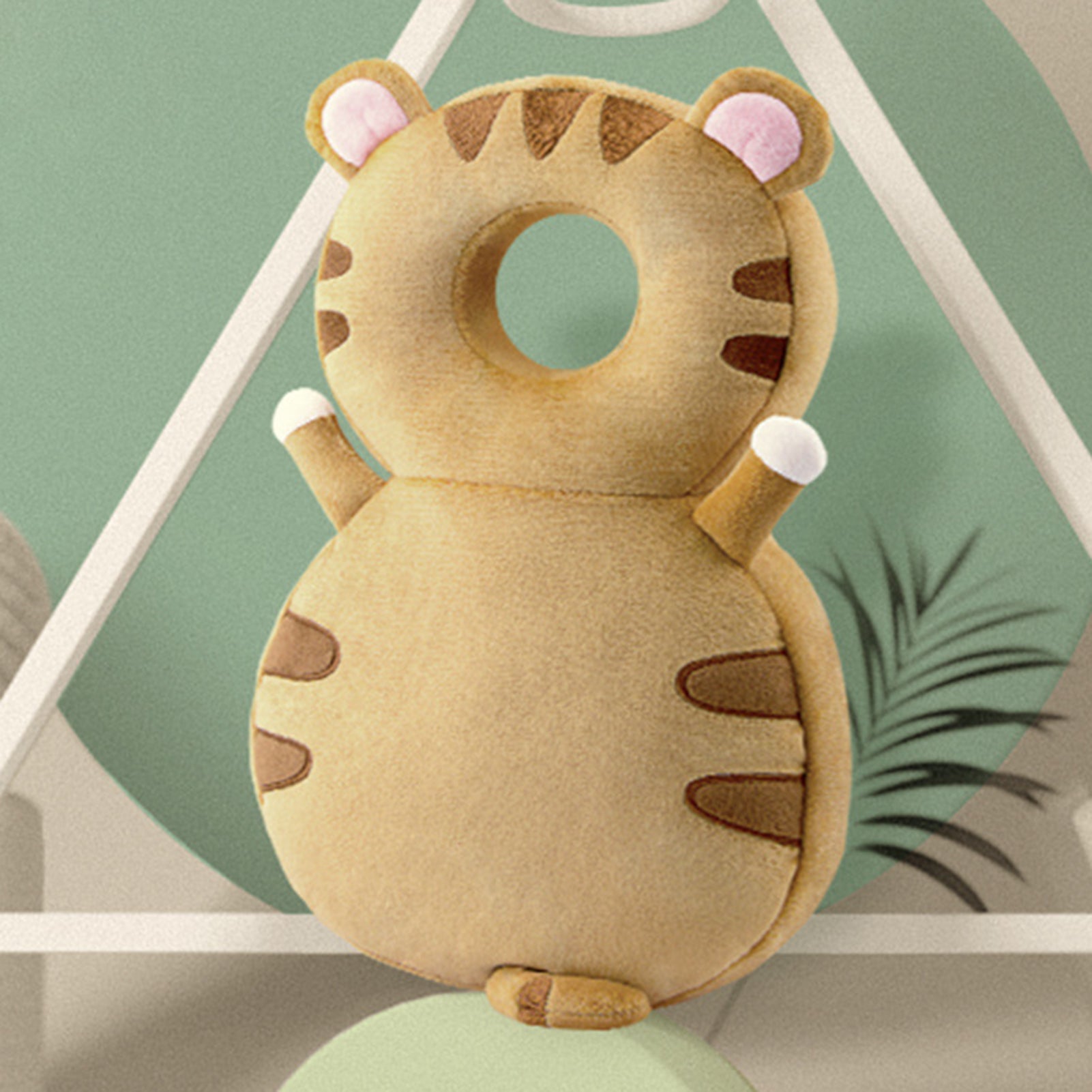 Breathable Infant Anticollision Pillow Adjustable Strap Baby Walker Head Protection Animal Plush Pa 5