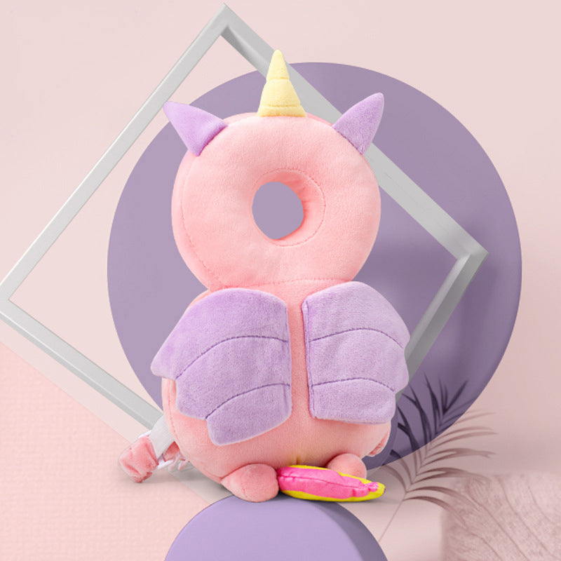 Breathable Infant Anticollision Pillow Adjustable Strap Baby Walker Head Protection Animal Plush Pa 6