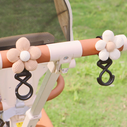 Sweet Flower Baby Stroller Hook Multifunctional Hanging Storage Loop Infant Cart Accessories Ins St 1