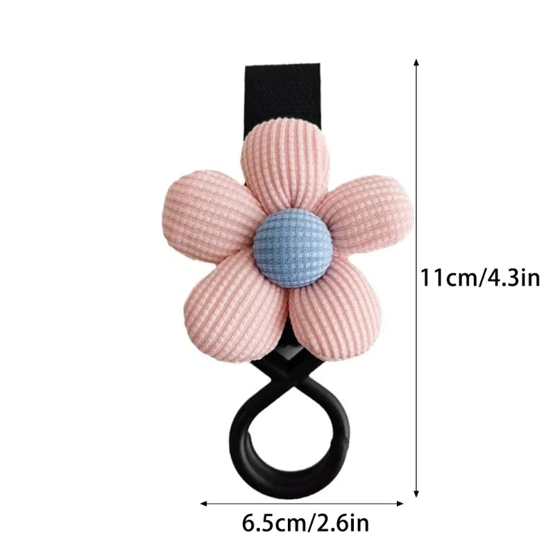 Sweet Flower Baby Stroller Hook Multifunctional Hanging Storage Loop Infant Cart Accessories Ins St 4