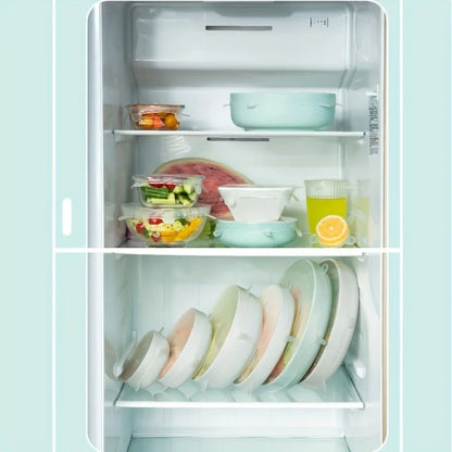 Premium 6Pack Flexible Silicone Bowl Lids  Reusable Microwave  Dishwasher Safe Food Storage Covers 1