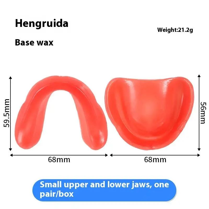U Shape Dental Rim Model Base Plate Wax Pair For Occlusal Bite Registration And Denture Casting 8