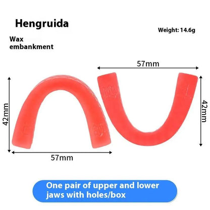 U Shape Dental Rim Model Base Plate Wax Pair For Occlusal Bite Registration And Denture Casting 11