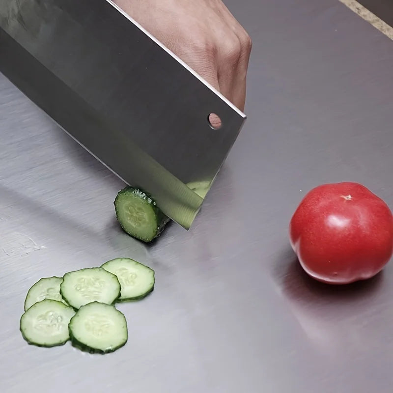 Stainless Steel Kitchen Cutting Board Multi Use Dough Kneading Chopping Fruit Cutting Antibacterial 4
