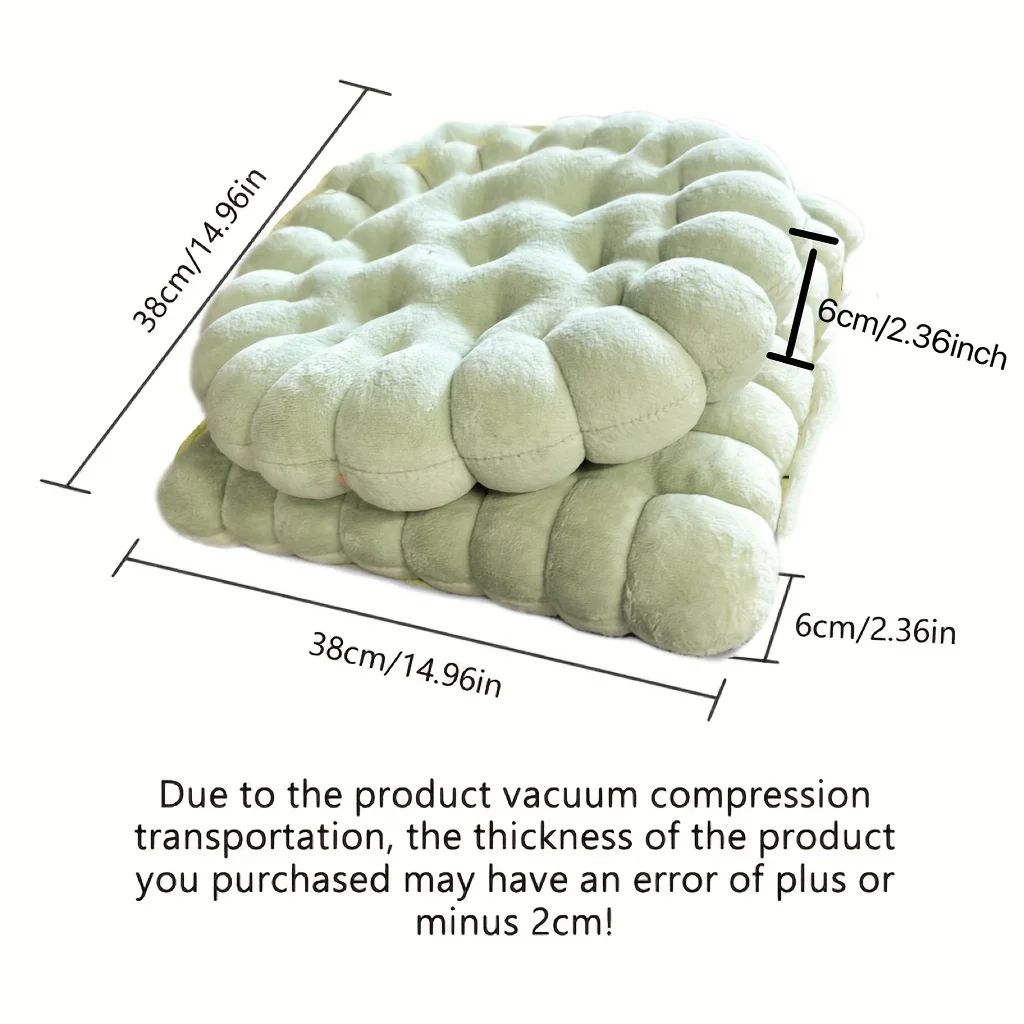 Cozy Biscuit Plush Cushion Chair Pad  Soft CookieStyle Tatami Back Pillow For Decor  Comfort 1