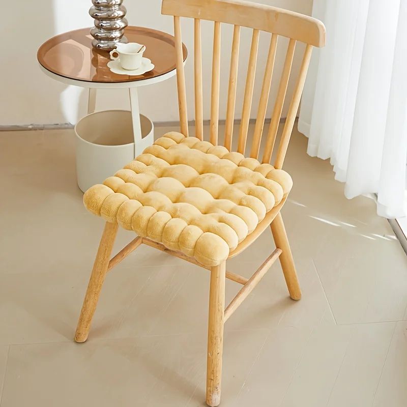 Cozy Biscuit Plush Cushion Chair Pad  Soft CookieStyle Tatami Back Pillow For Decor  Comfort 7
