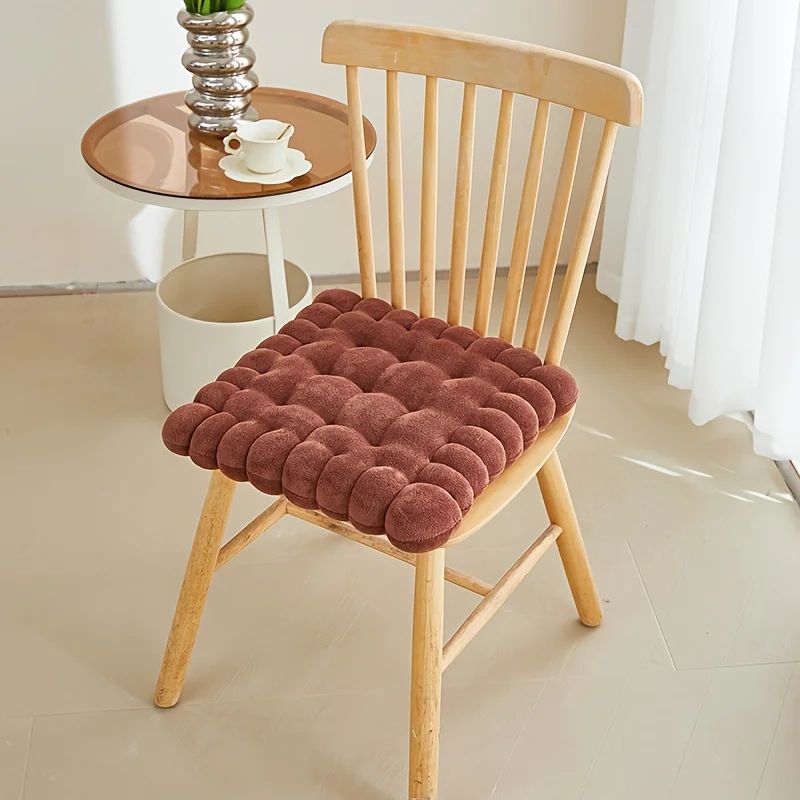 Cozy Biscuit Plush Cushion Chair Pad  Soft CookieStyle Tatami Back Pillow For Decor  Comfort 17