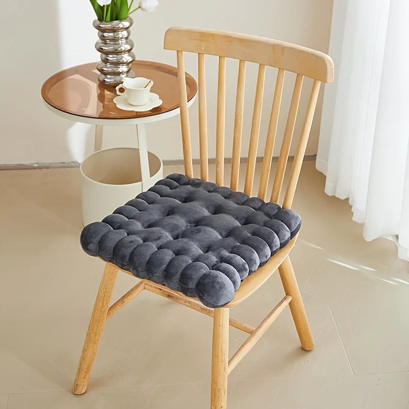 Cozy Biscuit Plush Cushion Chair Pad  Soft CookieStyle Tatami Back Pillow For Decor  Comfort 9