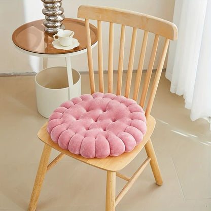 Cozy Biscuit Plush Cushion Chair Pad  Soft CookieStyle Tatami Back Pillow For Decor  Comfort 12