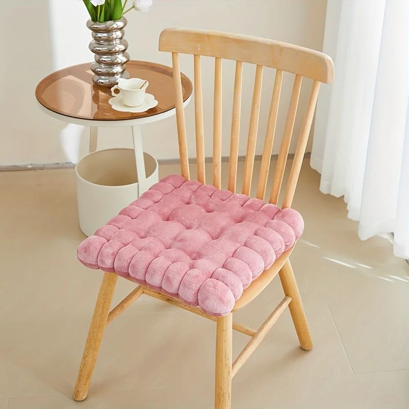 Cozy Biscuit Plush Cushion Chair Pad  Soft CookieStyle Tatami Back Pillow For Decor  Comfort 13