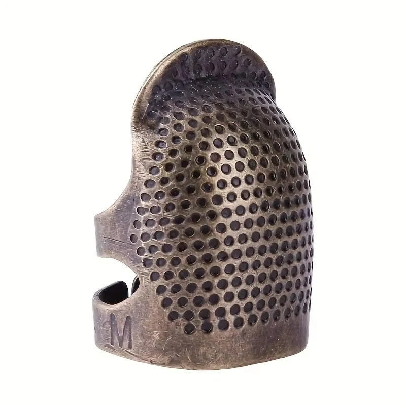 Vintage Adjustable Thimble , Non-Slip Needle Ring, Finger Sleeve for Hand Sewing
