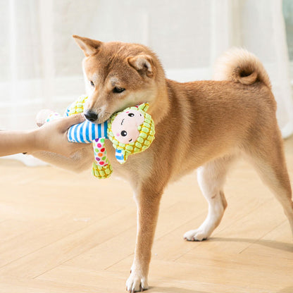 Pet Plush Toy for Dogs and Cats, Bite Resistant Interactive Puzzle, Teeth Cleaning Chew Toy for Pets