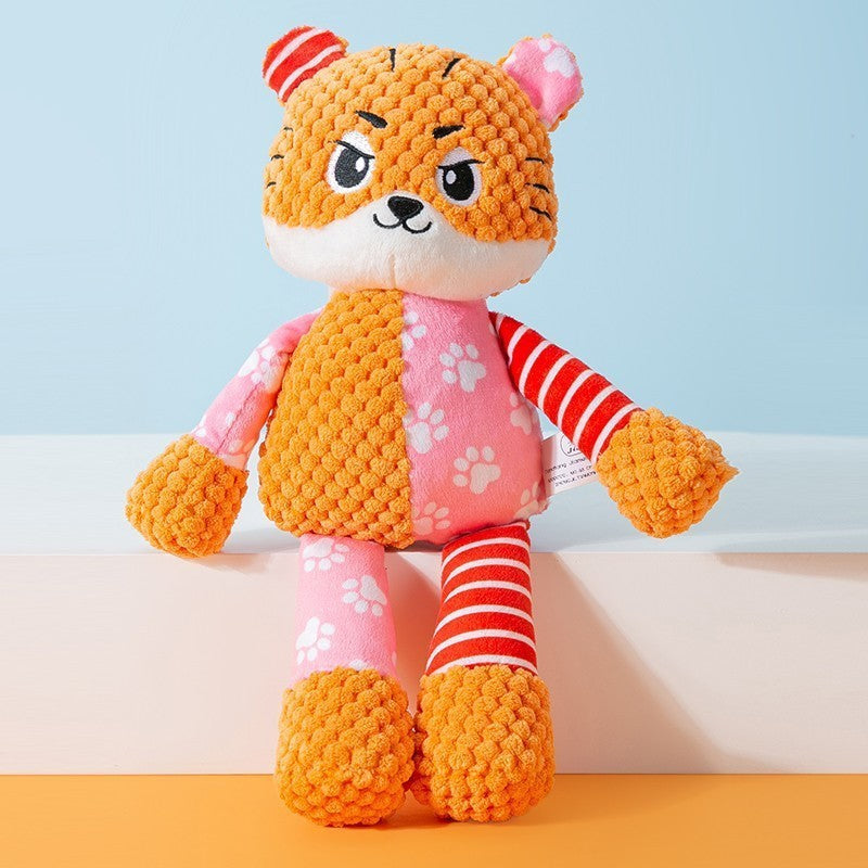 Pet Plush Toy for Dogs and Cats, Bite Resistant Interactive Puzzle, Teeth Cleaning Chew Toy for Pets