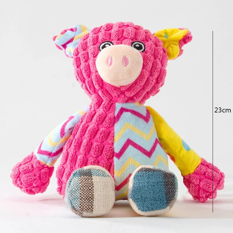 Pet Plush Toy for Dogs and Cats, Bite Resistant Interactive Puzzle, Teeth Cleaning Chew Toy for Pets
