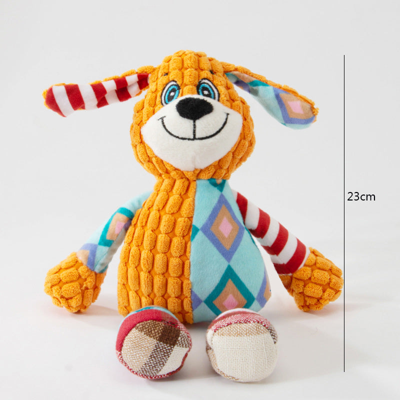 Pet Plush Toy for Dogs and Cats, Bite Resistant Interactive Puzzle, Teeth Cleaning Chew Toy for Pets