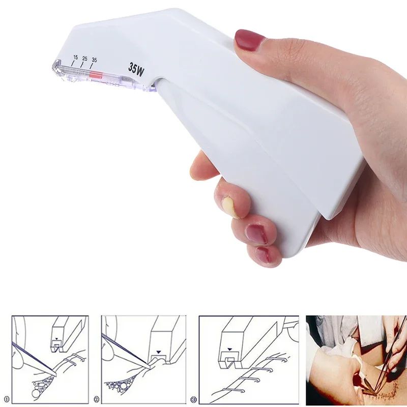 Disposable Medical Skin Stapler 35W Stainless Steel Surgical Suture Stapler 3