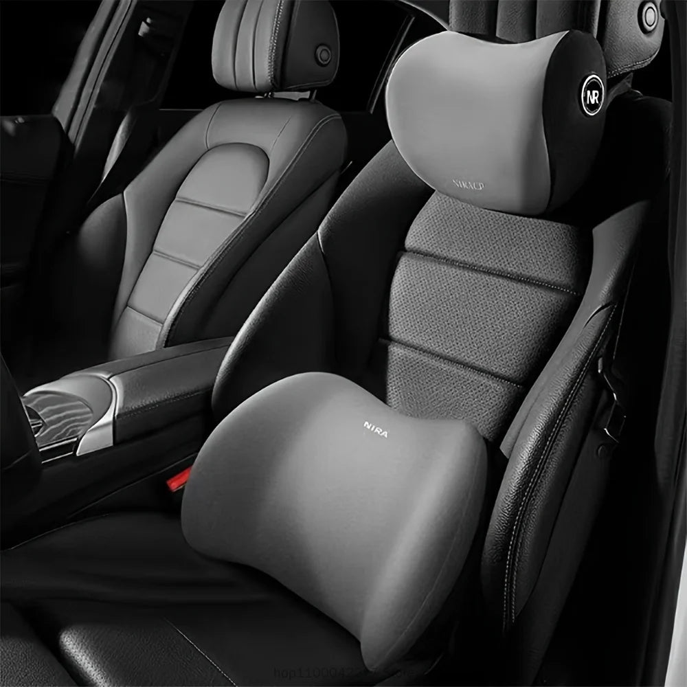 Ergonomic Memory Foam Car Seat Cushion For All Seasons Comfort Lumbar Headrest Set 6