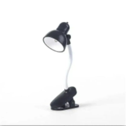 Portable Adjustable Clip Reading Light Battery Powered Mini Table Lamp Yellow 6