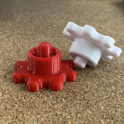 White Red Silicone Tube Cap for Silicone Hoses, Compact Portable Silicone Tubing Accessories, Keeps Tubes Soft