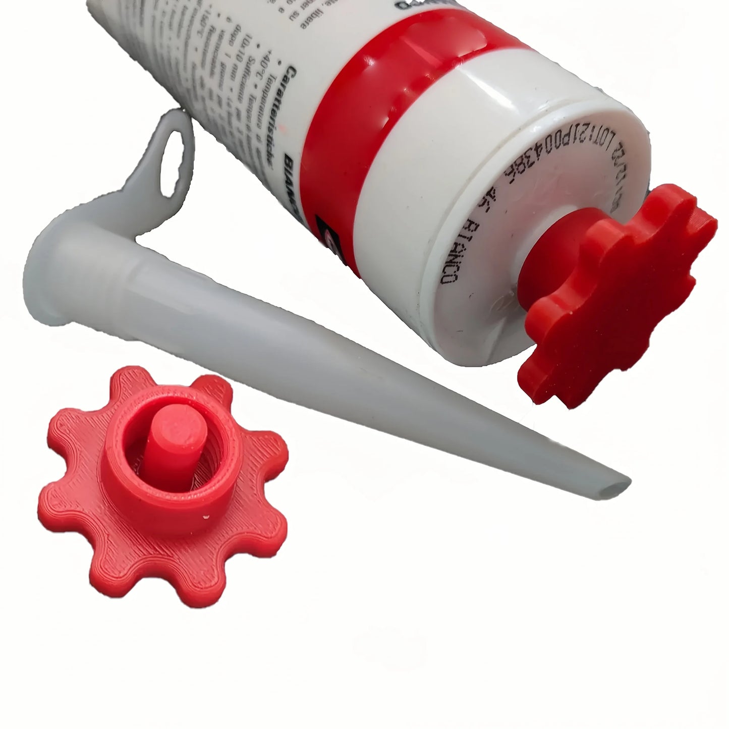 White Red Silicone Tube Cap for Silicone Hoses, Compact Portable Silicone Tubing Accessories, Keeps Tubes Soft