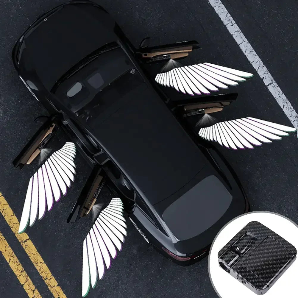 Wireless Battery Powered Car Door Projector HD Laser Auto Accessory No Wiring Required For Easy Nig 1