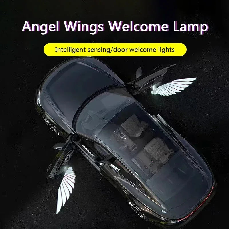 Wireless Battery Powered Car Door Projector HD Laser Auto Accessory No Wiring Required For Easy Nig 5
