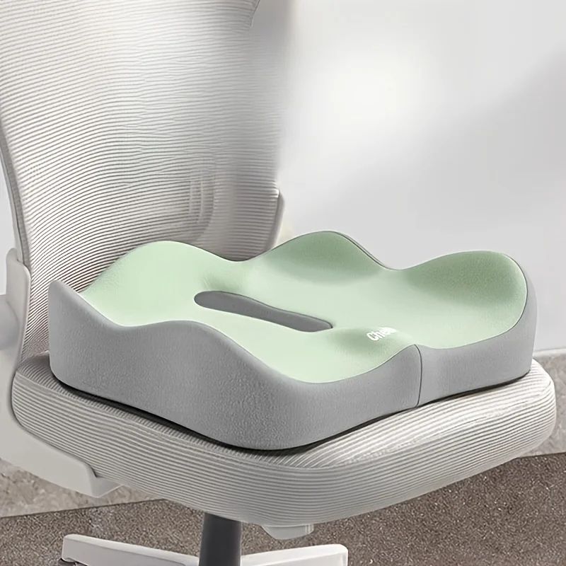 ErgoLift Memory Foam Seat Cushion for All-Day Comfort & Tailbone Relief