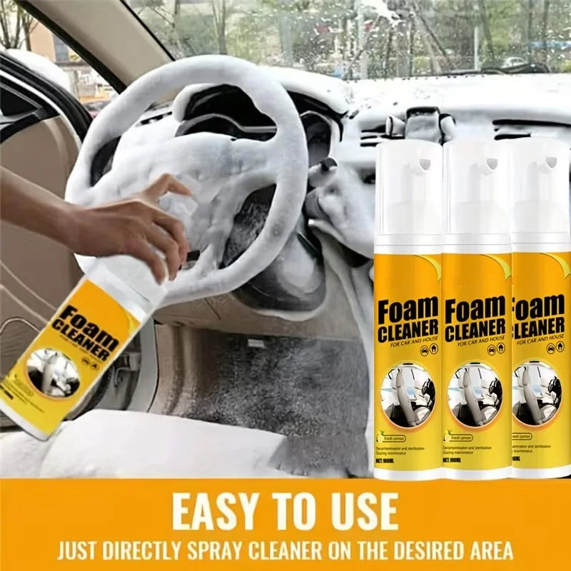 Multi Functional Foam Cleaner Set For Automotive Interior Upholstery Plastic Instrument Panel And S