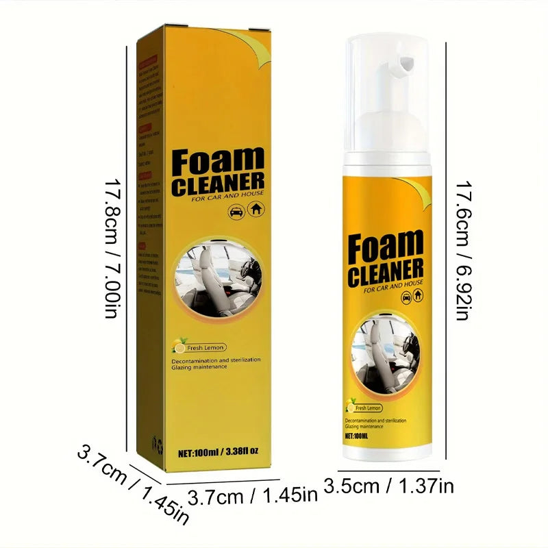 Multi Functional Foam Cleaner Set For Automotive Interior Upholstery Plastic Instrument Panel And S