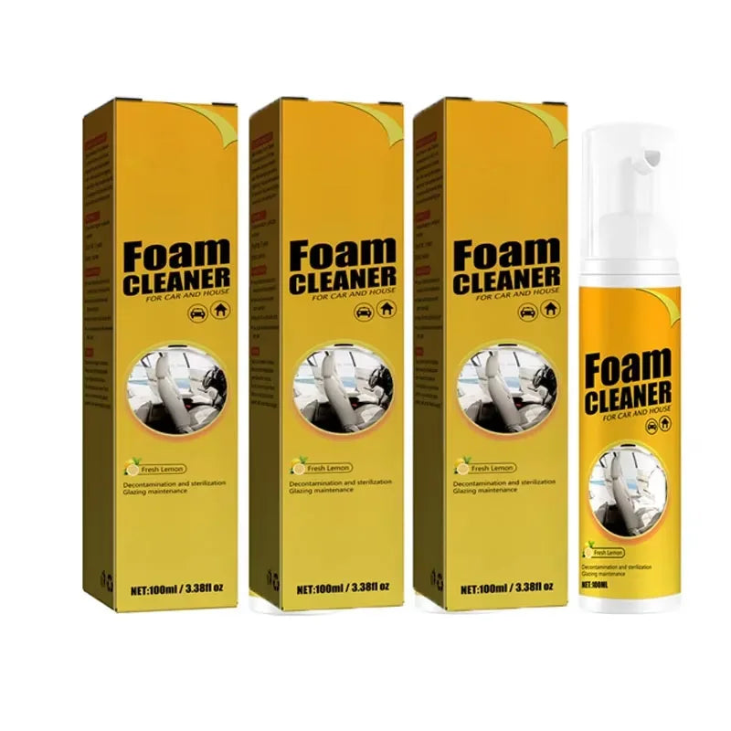 Multi Functional Foam Cleaner Set For Automotive Interior Upholstery Plastic Instrument Panel And S