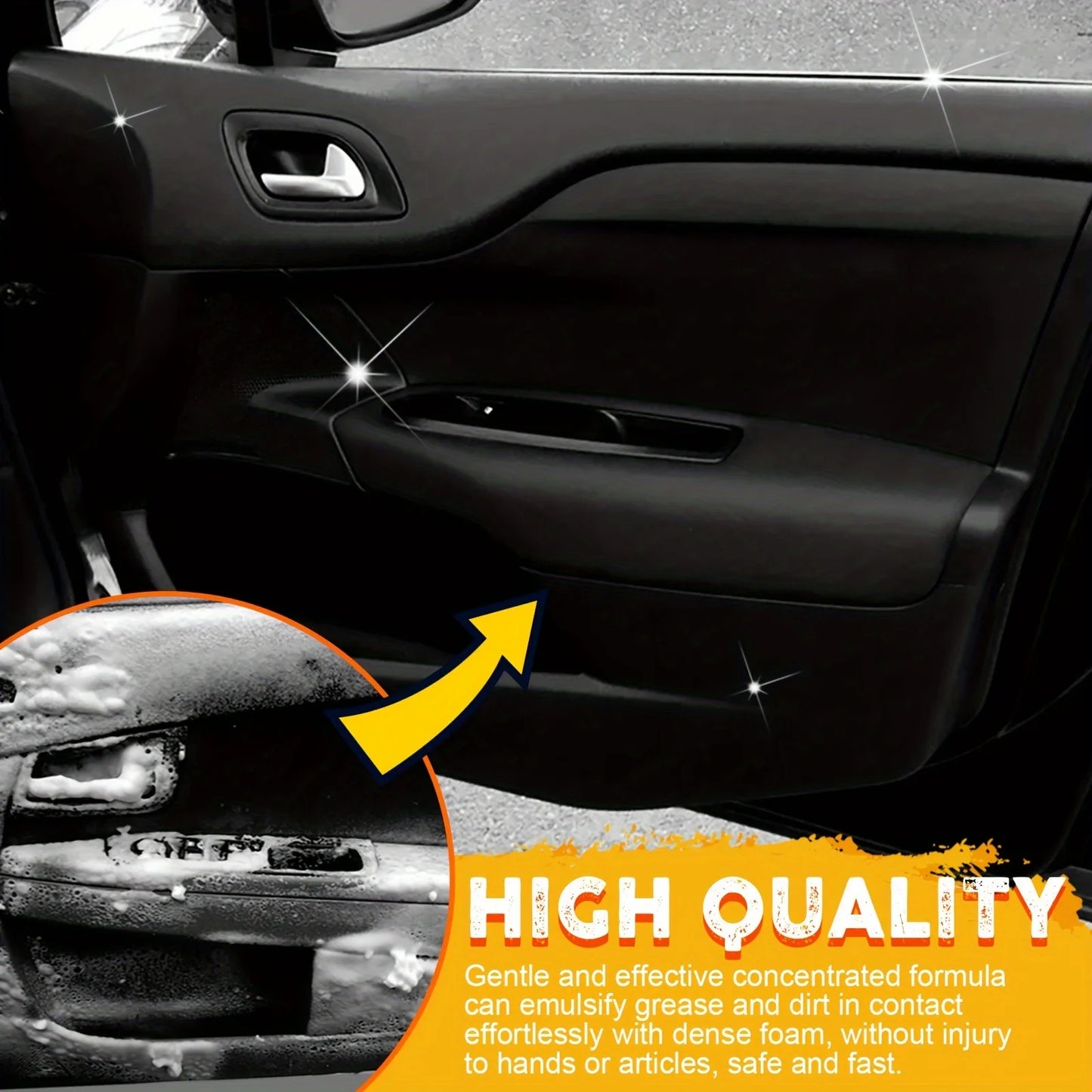 Multi Functional Foam Cleaner Set For Automotive Interior Upholstery Plastic Instrument Panel And S