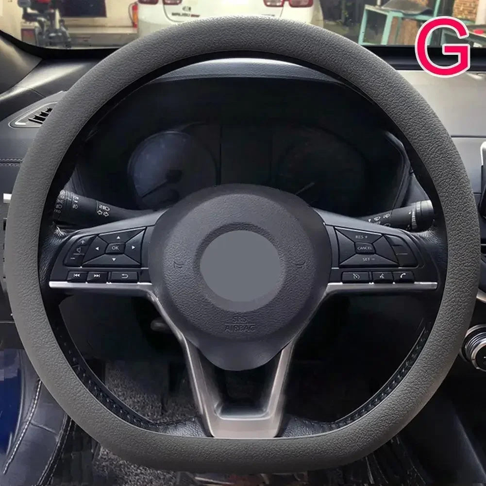 Silicone Steering Wheel Cover Elastic Glove Soft Touch For Car Interior Various Colors Available 12