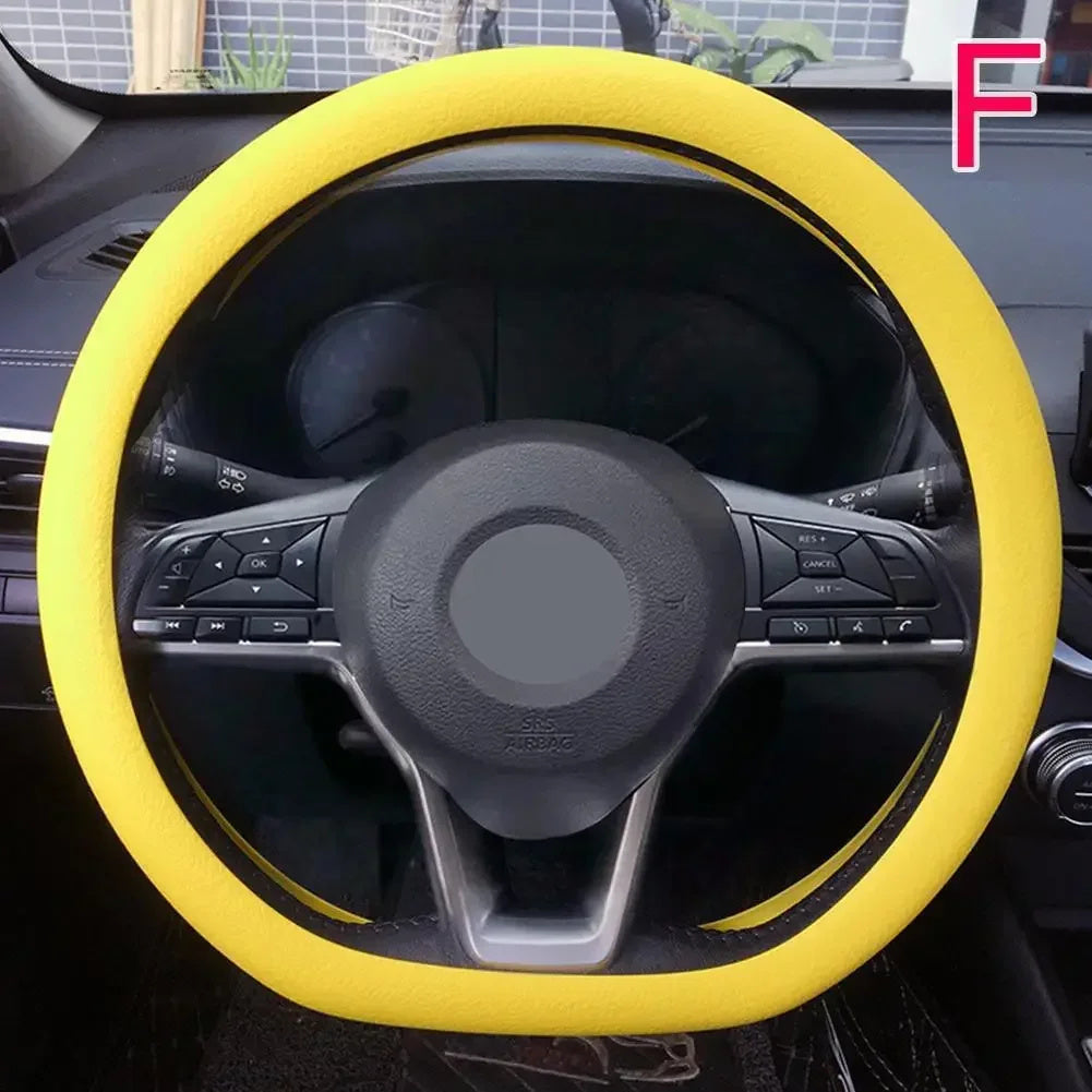 Silicone Steering Wheel Cover Elastic Glove Soft Touch For Car Interior Various Colors Available 11