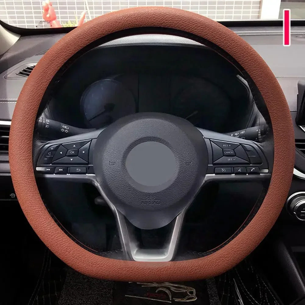Silicone Steering Wheel Cover Elastic Glove Soft Touch For Car Interior Various Colors Available 14