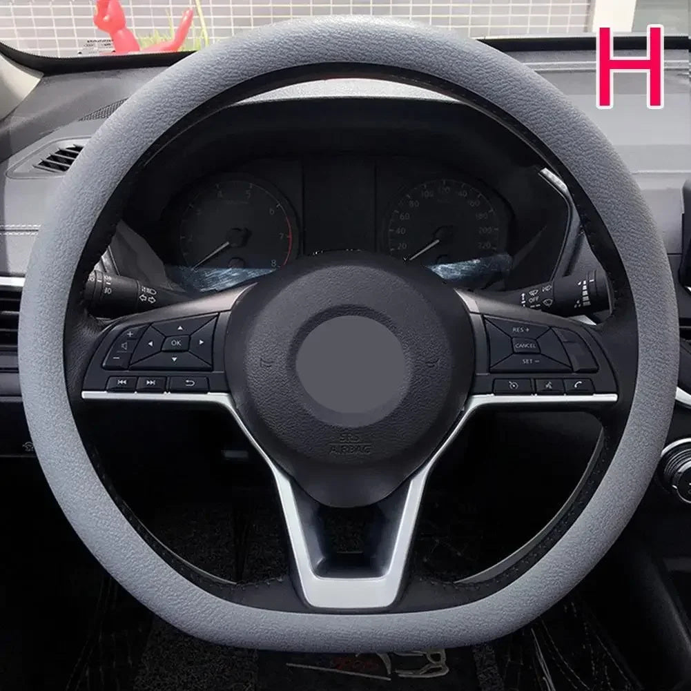 Silicone Steering Wheel Cover Elastic Glove Soft Touch For Car Interior Various Colors Available 13