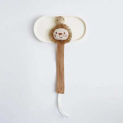 Baby Accessories, New Wooden Pacifier Clip Chain for Newborn, Cute Cartoon Animal Nipple Holder