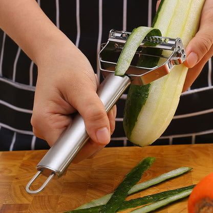 Multi-Function Vegetable Peeler, Stainless Steel Melon Planer, Household Double-Head Peeler for Fruit