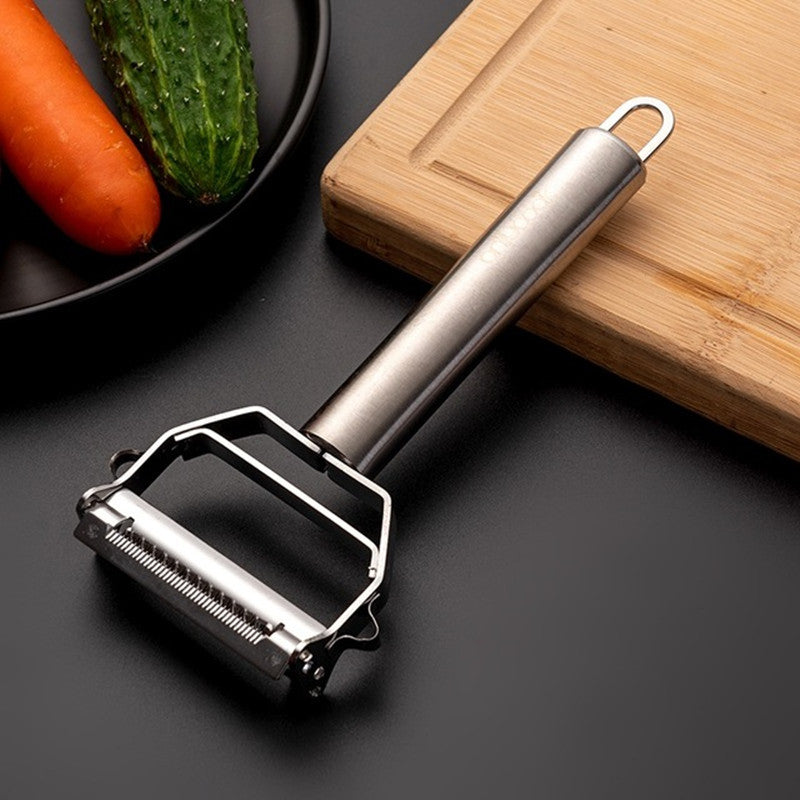 Multi-Function Vegetable Peeler, Stainless Steel Melon Planer, Household Double-Head Peeler for Fruit
